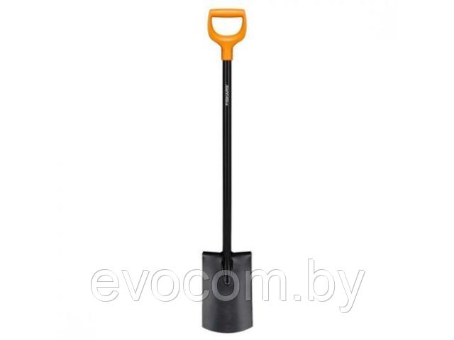 Лопата штыковая с закругл.лезвием FISKARS Solid (длина:1166мм, ширина:180мм)