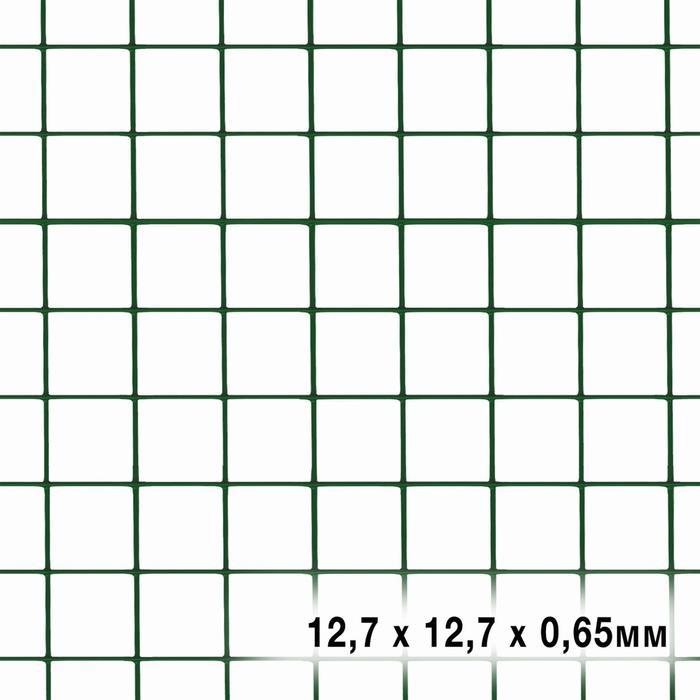 Сетка универсальная, 0,5 × 5 м, ячейка 1,27 × 1,27 см, толщина 0,65 мм, металл в пластике - фото 2 - id-p200163874