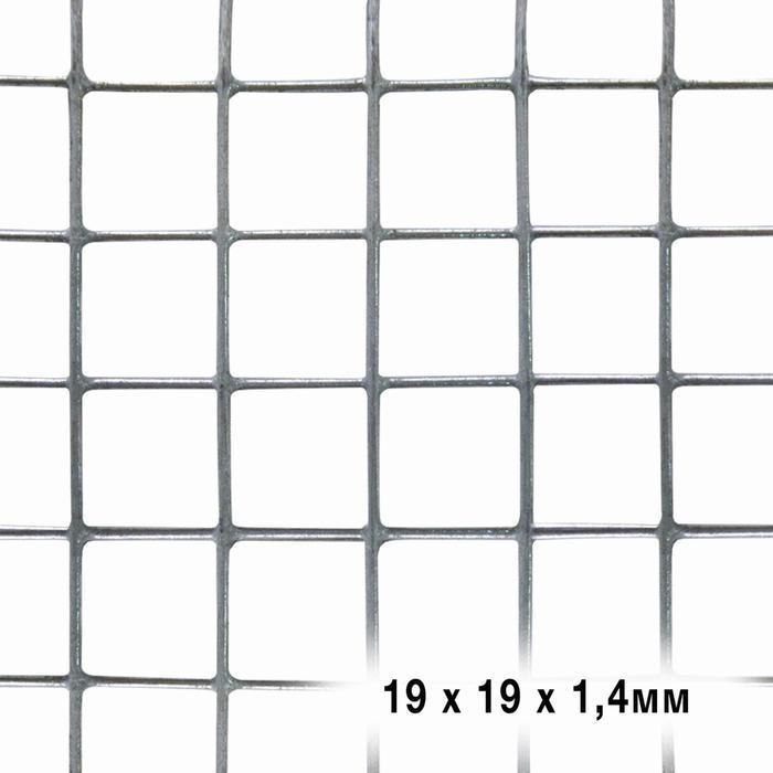 Сетка универсальная, 1 × 5 м, ячейка 1,9 × 1,9 см, толщина 1,4 мм, оцинкованный металл - фото 2 - id-p200163886