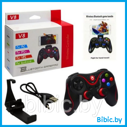 Игровой Геймпад джойстик Bluetooth беспроводной игровой контроллер Wireless Controlle V8, джостик Android - фото 1 - id-p188140029