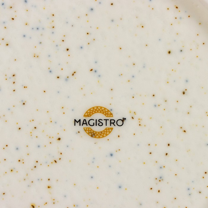 Тарелка фарфоровая для пасты Magistro Poursephona, 140 мл, d=21 см, цвет бежевый - фото 6 - id-p200171220