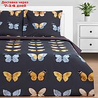 Постельное бельё Этель 1.5 сп Butterfly dance 143х215 см,150х214 см, 70х70 см 2 шт,поплин