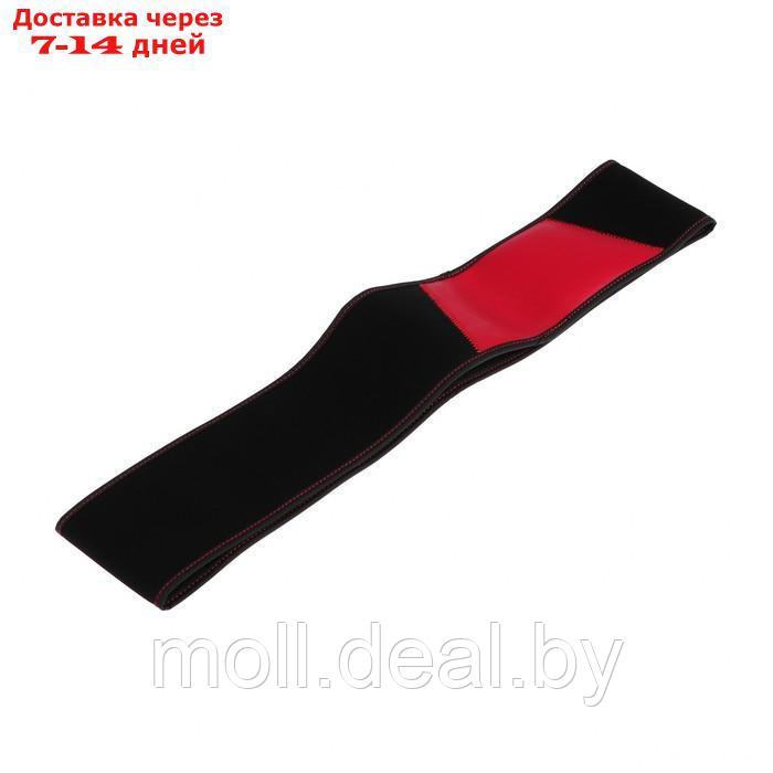 Чехол на руль DSV с вставками, перфорация, неопрен, Black+ Red, размер М - фото 4 - id-p199814050