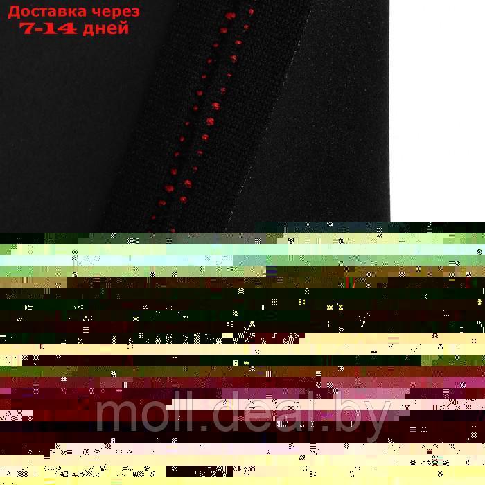 Чехол на руль DSV с вставками, перфорация, неопрен, Black+ Red, размер М - фото 6 - id-p199814050
