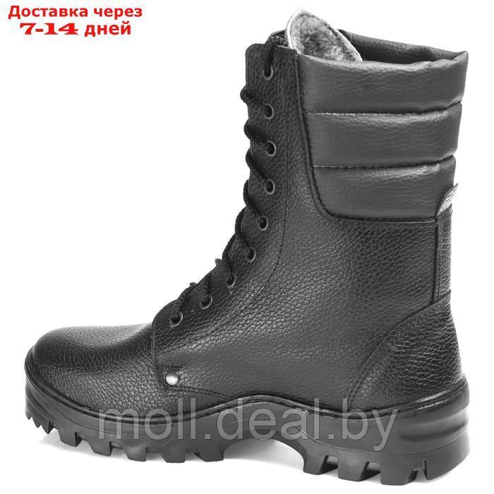 Ботинки кожаные с высоким берцем, DOG 5092 "РЕЙД", натуральный мех, зимние, размер 41 - фото 2 - id-p199816079