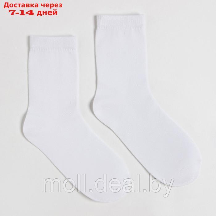 Набор носков MINAKU, 4 пары, цвет белый, р-р 43-46 (29 см) - фото 3 - id-p199814321