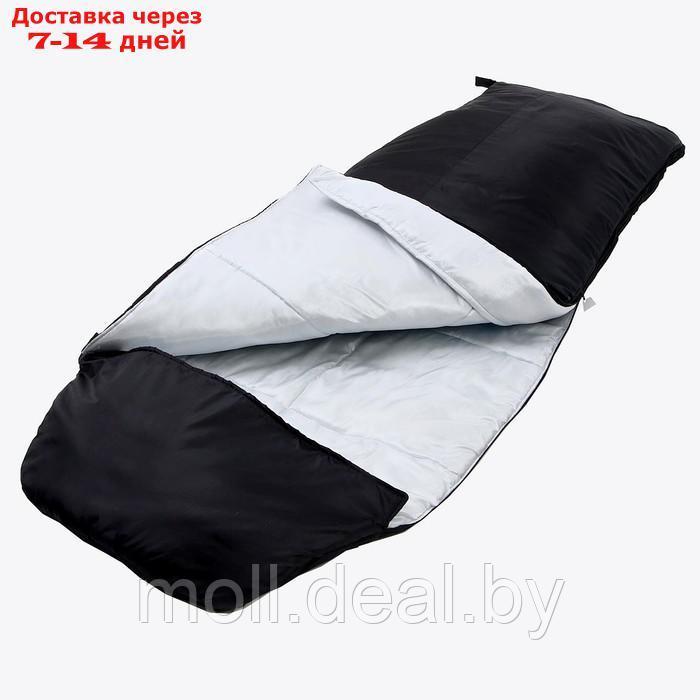 Спальный мешок туристический, цвет чёрный - фото 3 - id-p199814326