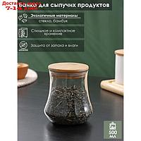 Банка для сыпучих продуктов "Эко", 500 мл, 10×11 см