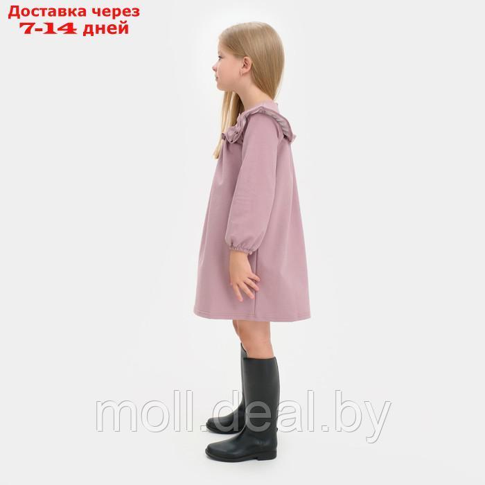 Платье для девочки с рюшей KAFTAN "Basic line", размер 32 (110-116), цвет сиреневый - фото 5 - id-p199803943