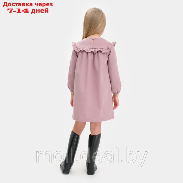 Платье для девочки с рюшей KAFTAN "Basic line", размер 32 (110-116), цвет сиреневый - фото 6 - id-p199803943