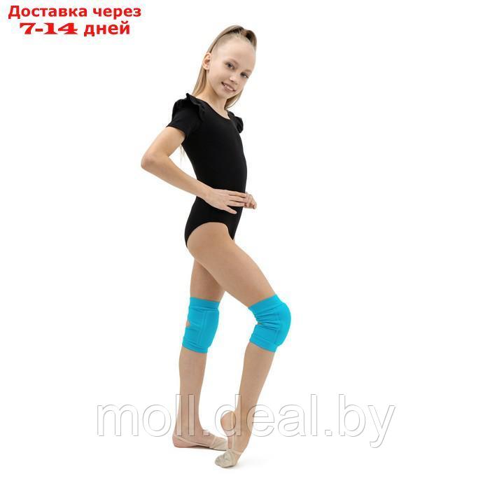 Наколенники для гимнастики и танцев с уплотнителем, размер M (11-14 лет), цвет бирюзовый - фото 4 - id-p199804013
