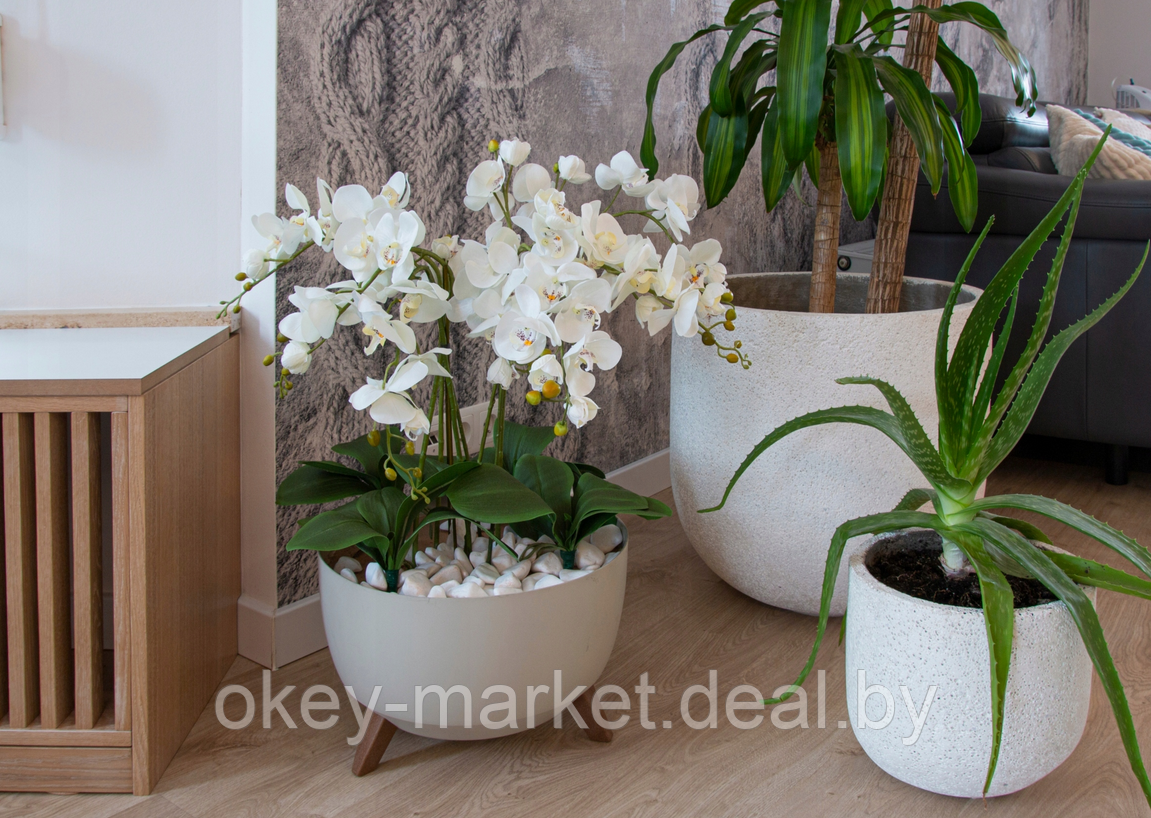 Цветочная композиция из орхидей в напольном горшке 72 см - фото 6 - id-p200197035