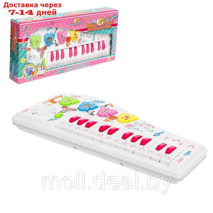 Игрушка музыкальная "Пианино: Зоопарк", 24 клавиши, световые и звуковые эффекты - фото 1 - id-p199816365