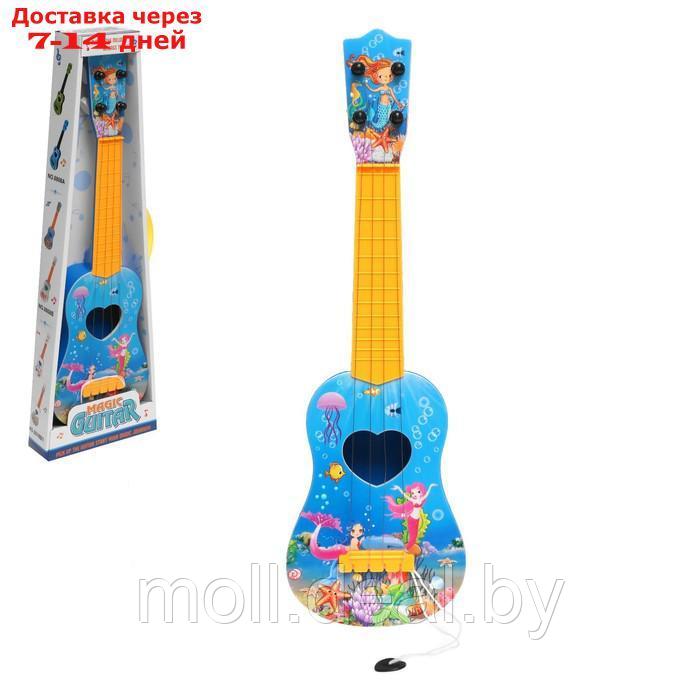 Игрушка музыкальная "Гитара. Волшебный мир", 4 струны, цвета МИКС - фото 1 - id-p199816561