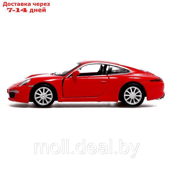 Машина металлическая PORSCHE 911 CARRERA S, 1:32, открываются двери, инерция, цвет красный - фото 2 - id-p199815284