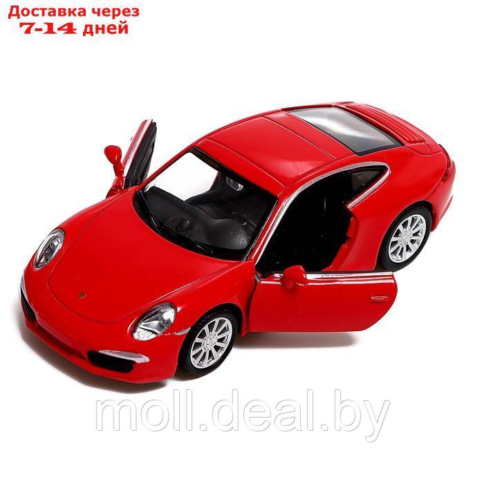Машина металлическая PORSCHE 911 CARRERA S, 1:32, открываются двери, инерция, цвет красный - фото 4 - id-p199815284