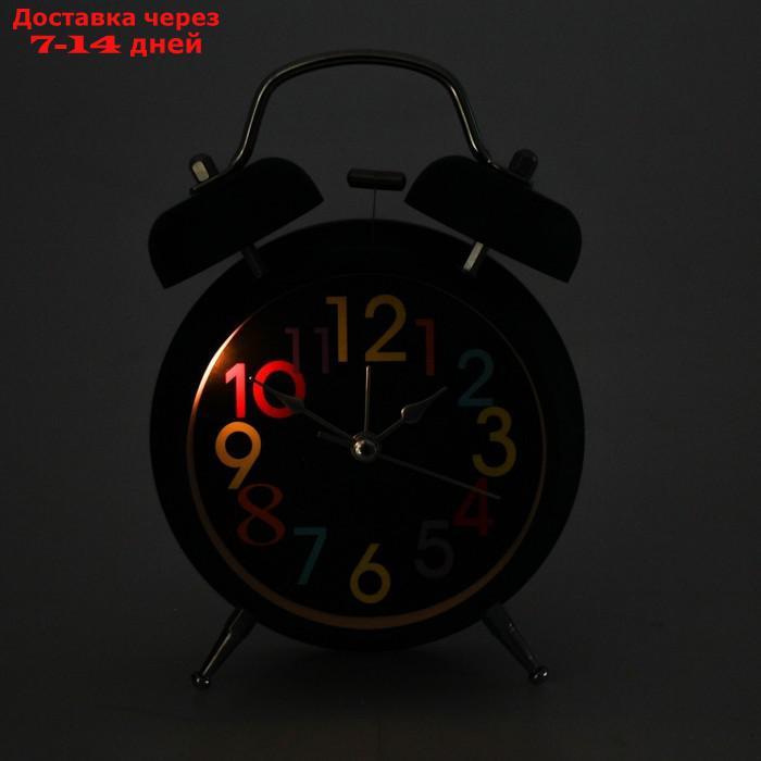 Будильник "Нескучный", d=11.5 см, черный - фото 3 - id-p200119378