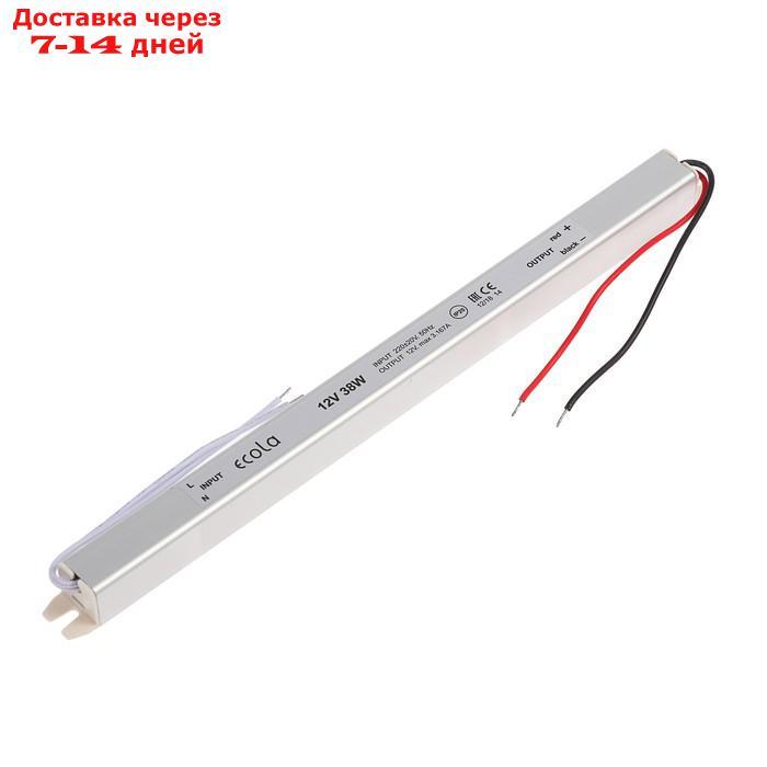 Блок питания для светодиодной ленты Ecola LED strip Power Supply, 38 Вт, 220-12 В, IP20 - фото 1 - id-p200118496