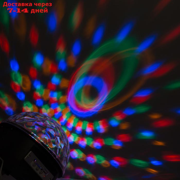Световой прибор хрустальный шар диаметр 17,5 см с музыкой V220 - фото 6 - id-p200118577