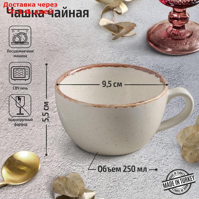 Чашка чайная Porland, 250 мл, цвет бежевый - фото 1 - id-p200116355