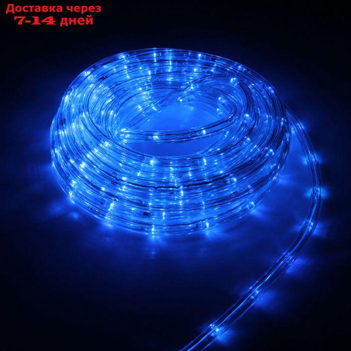 LED шнур 10 мм, круглый, 5 м, чейзинг, 2W-LED/м-24-220V, с контр. 8р, СИНИЙ - фото 1 - id-p200119645
