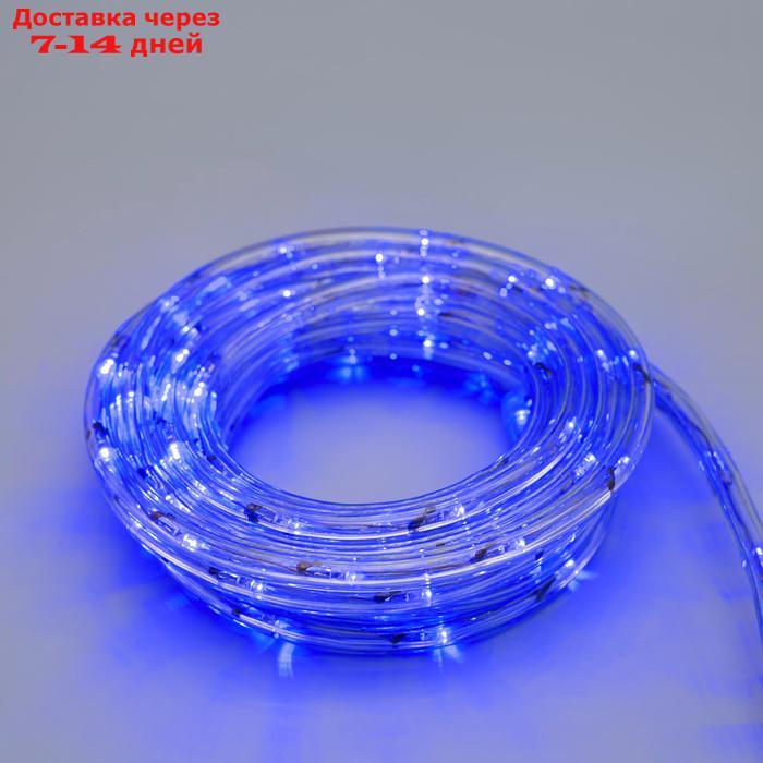 LED шнур 10 мм, круглый, 5 м, чейзинг, 2W-LED/м-24-220V, с контр. 8р, СИНИЙ - фото 4 - id-p200119645