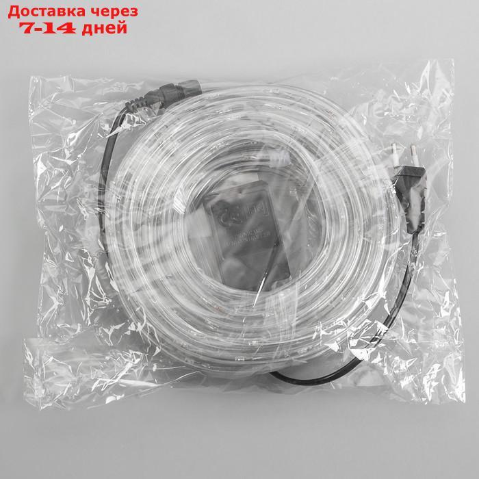 LED шнур 10 мм, круглый, 5 м, чейзинг, 2W-LED/м-24-220V, с контр. 8р, ЗЕЛЕНЫЙ - фото 9 - id-p200119646