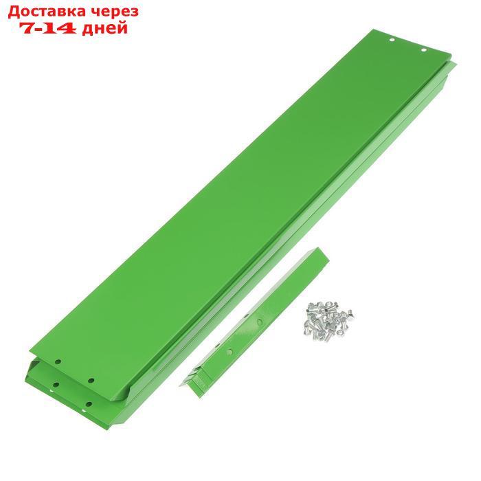 Клумба оцинкованная, 80 × 80 × 15 см, зелёная, "Квадро", Greengo - фото 5 - id-p200117844