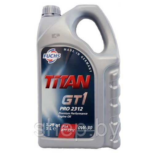 Моторное масло FUCHS  TITAN GT1 PRO 2312 0W-30 5L