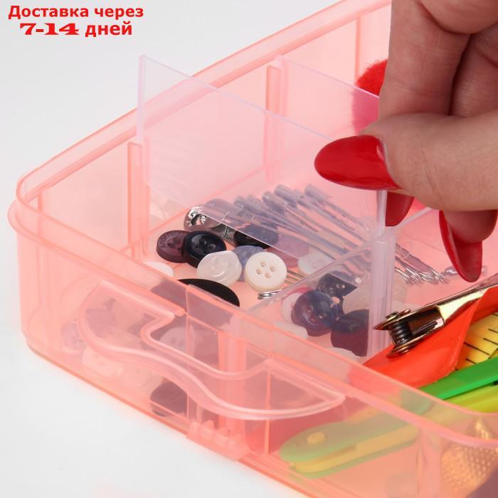 Набор для шитья в пластиковой коробке, цвет МИКС - фото 4 - id-p200117889
