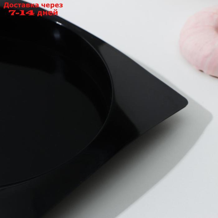 Форма для выпечки 2 ячейки "Бискотто" 42,5х23,5х3 см (d=20 см), цвет черный - фото 4 - id-p200119081