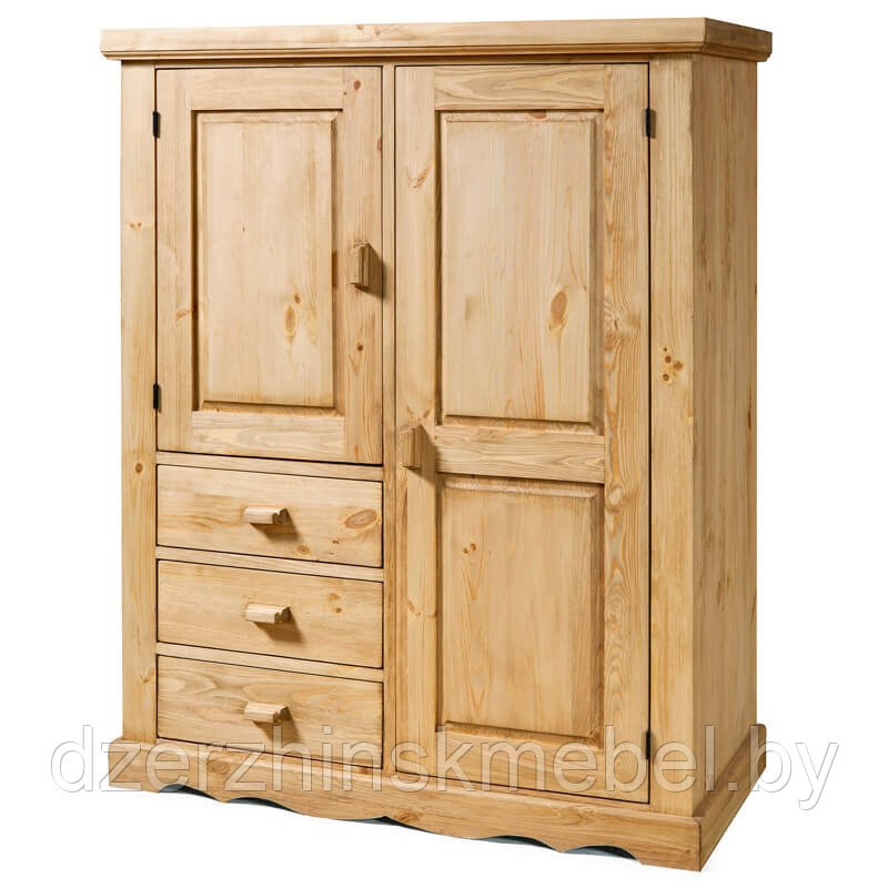Шкаф деревянный из массива сосны Коммодум KOF23. РБ - фото 1 - id-p200224195