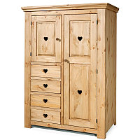 Шкаф деревянный из массива сосны Коммодум KTF24. РБ