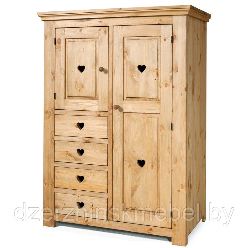 Шкаф деревянный из массива сосны Коммодум KTF24. РБ - фото 1 - id-p200224210
