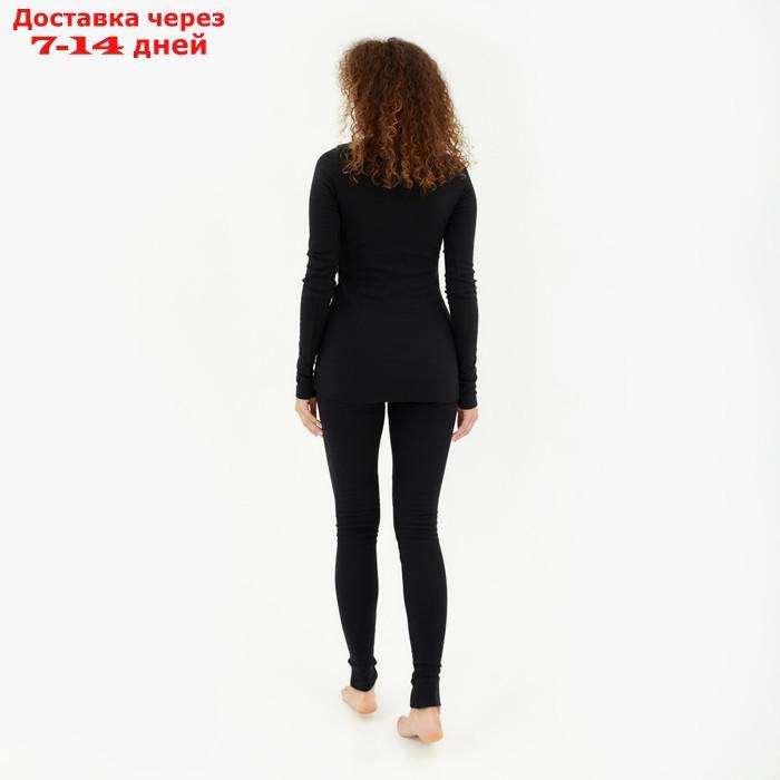 Комплект женский термо (лонгслив, лосины) MINAKU цвет чёрный, р-р 54 - фото 5 - id-p200119226