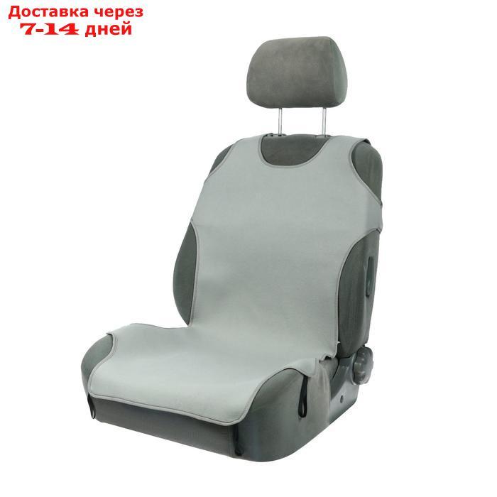 Чехол-майка TORSO на переднее сиденье, цвет серый, набор 2 шт - фото 1 - id-p200119250