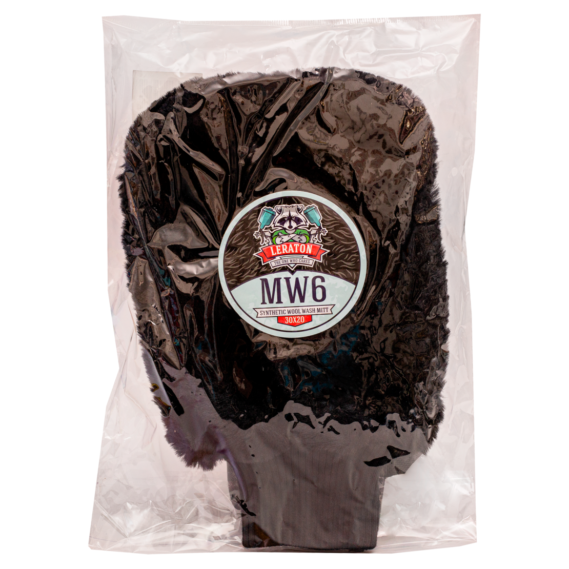 WOOL MITT BLACK MW6 - Варежка из искуственного меха | LERATON - фото 2 - id-p160268217