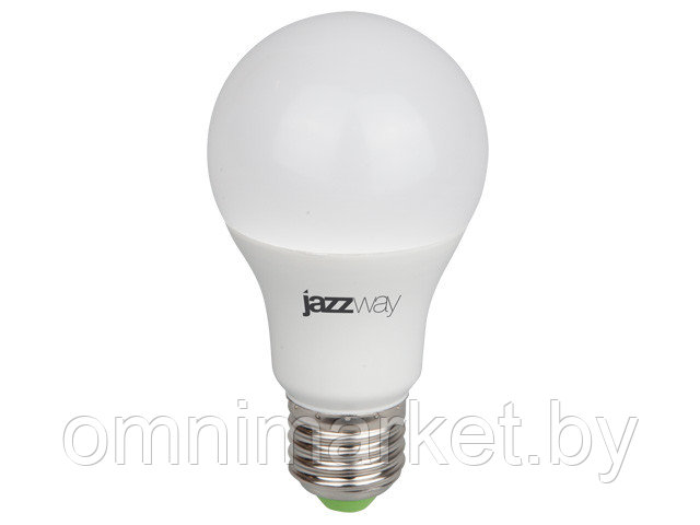 Лампа PLED PPG A60 9 Вт для растений AGRO IP20 220В E27 JAZZWAY (прозрачное стекло)
