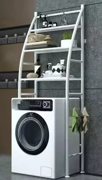 Стеллаж для ванной над стиральной машиной Laundry Rack ( Белый) - фото 1 - id-p183192722
