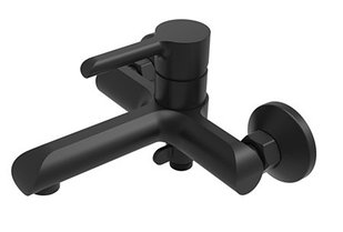 21451401 Смеситель д/ванны GENT чёрный с душ.набором