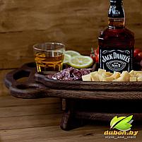 Столик для Виски из Дуба  "Дядя Джек" Шоколадный, фото 4