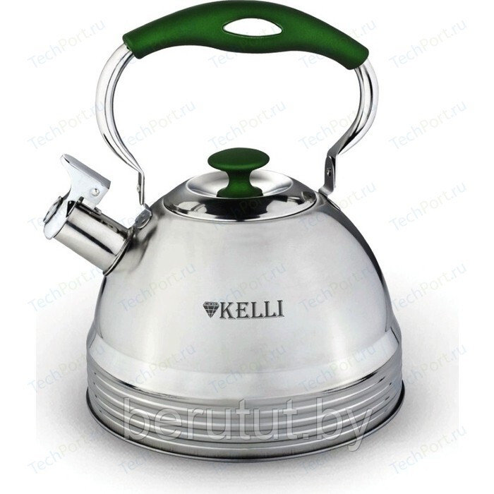 Чайник со свистком из нержавеющей стали 3 л Kelli - фото 2 - id-p200230904
