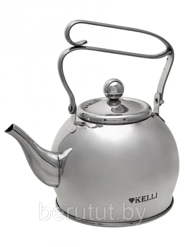 Чайник заварочный из нержавеющей стали для плиты 1 л Kelli - фото 3 - id-p200230906