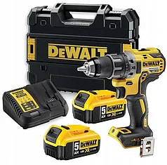 Дрель-шуруповерт бесщеточная DeWalt DCD791P2 (70 Нм, 2 АКБ 5 А/ч, кейс)