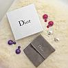 Серьги Диор c логотипом Dior