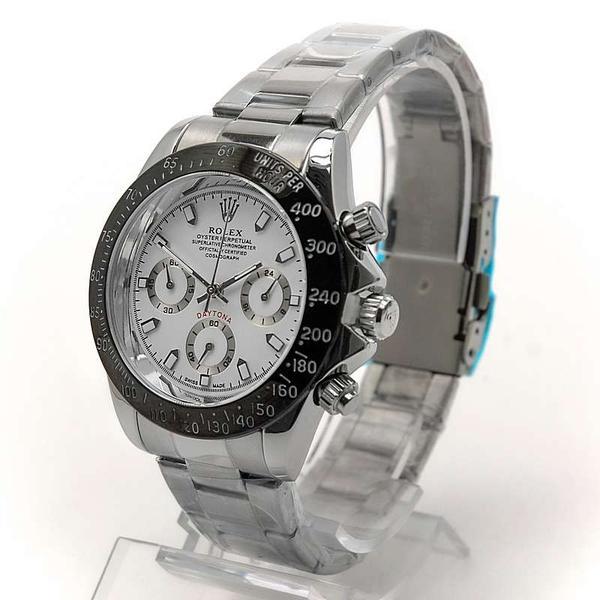 Часы ROLEX DAYTONA 16233 Белый, Серебристый - фото 1 - id-p200335147