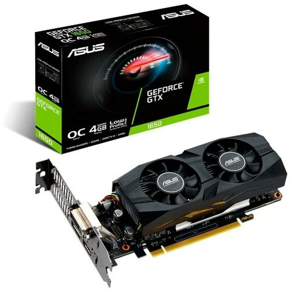 Видеокарта ASUS GeForce GTX 1650 4GB GDDR5 GTX1650-4G-LP-BRK