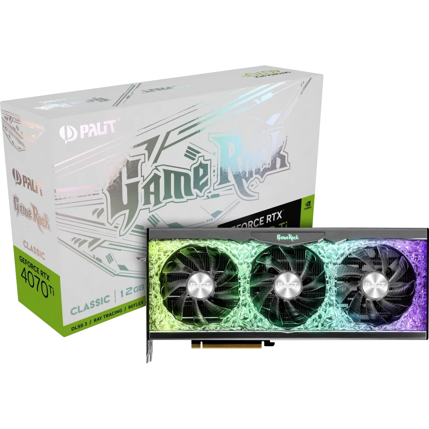 Видеокарта Palit GeForce RTX 4070 Ti GameRock OC NED407TU19K9-1045G