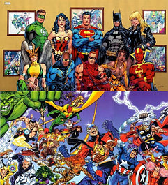 Герои Marvel, DC (супергерои из комиксов)
