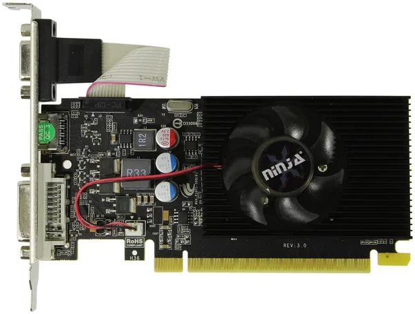 Видеокарта NVIDIA GeForce Sinotex GT 220 Ninja (NK22NP013F) 1Gb GDDR3 128bit Low Profile RTL